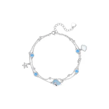 Fu Ru Ji 925 Sterling Silver Anklets Women's