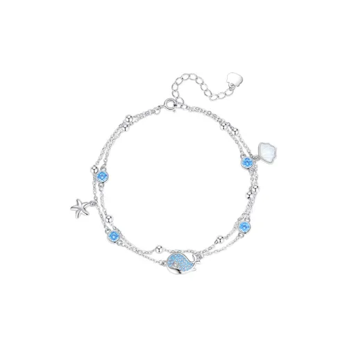 Fu Ru Ji 925 Sterling Silver Anklets Women's