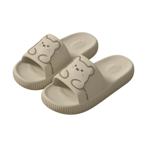 Yunpo Cute Cartoon Bear Summer Bathroom Platform Slip Resistant Height Increasing Breathable Couple