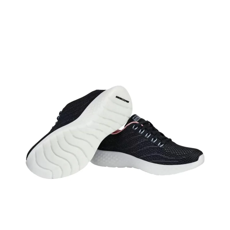 Skechers Lite Foam Cushioning Low Top Casual Shoes Women's Black-5