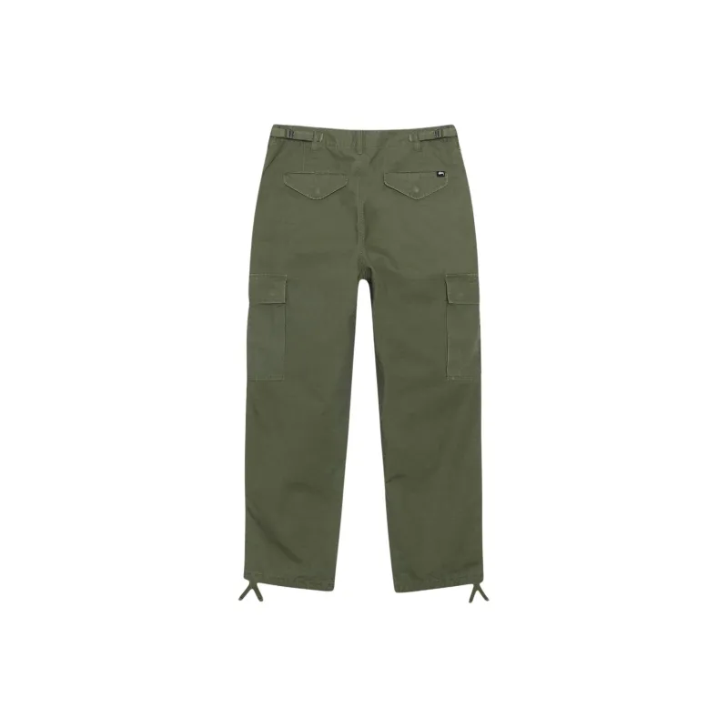 Stussy SS25 Casual Pants Unisex Olive Green-1