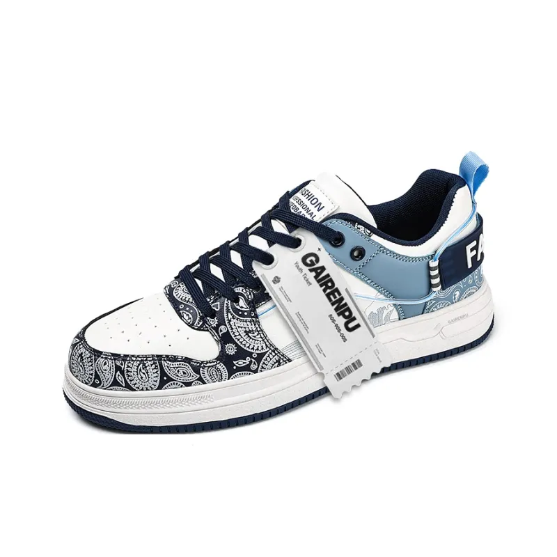 Gai Renpu Slip Resistant Cushioning, Abrasion Resistant, Breathable, Height Increasing Low Top Skateboard Shoes Men's-2