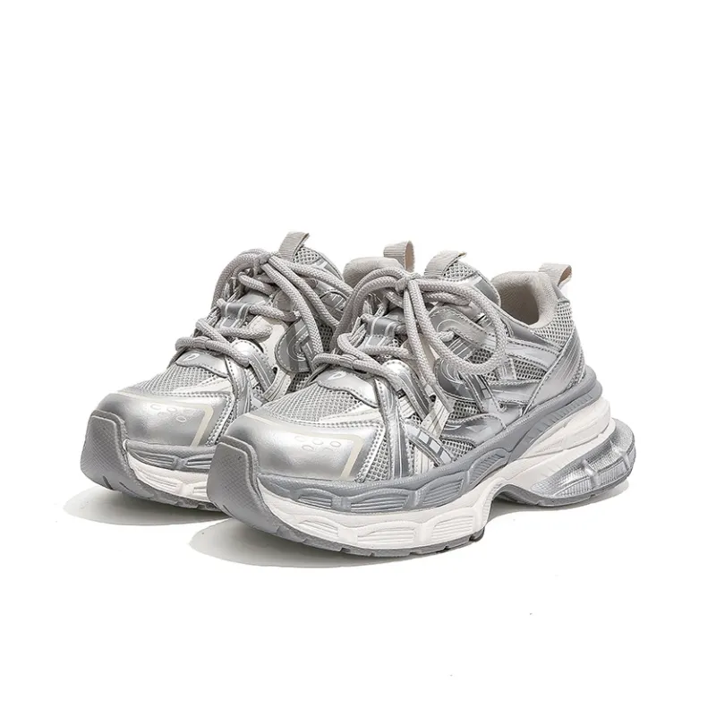 DAPHNE Slip Resistant, Abrasion Resistant, Lightweight, Height Increasing Low Top Chunky Sneakers Women's-0