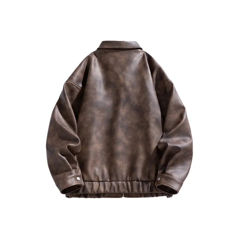 Yiwen Leather Jackets Unisex-5