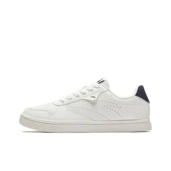 Anta Non slip Lightweight Low Top Skateboard Shoes Women's White Blue