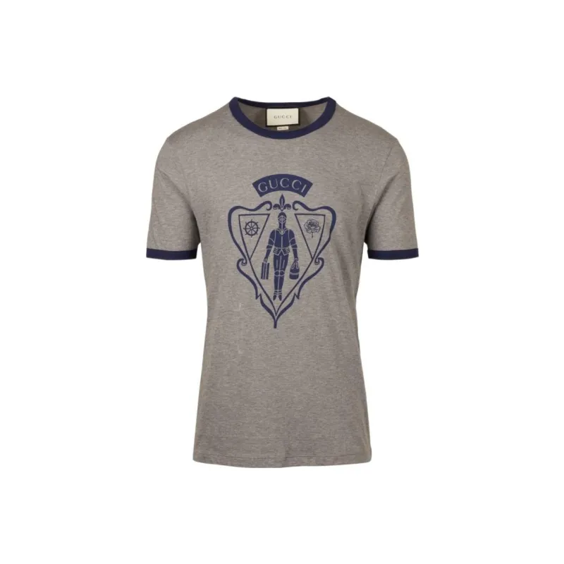 GUCCI T-Shirts Men Gray-0
