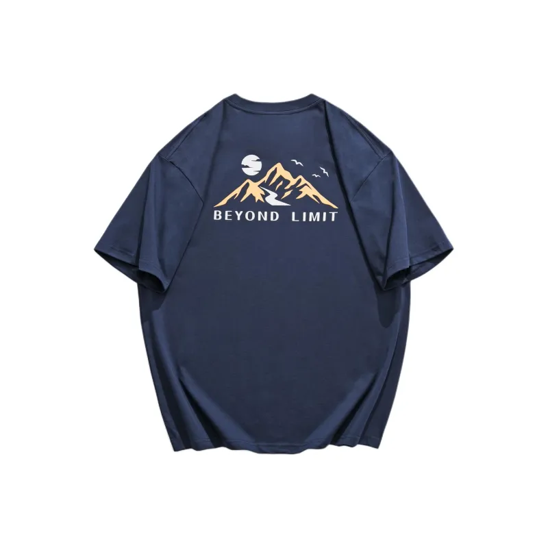 WOOD SOON Summer Sports Crew Neck Basic T Shirt Unisex-7
