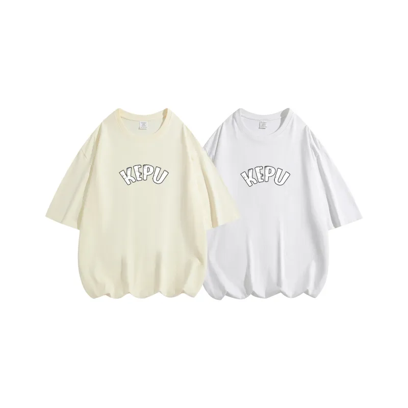 Kepu T Shirt Unisex 2 Pack 2 Pack White+White-19