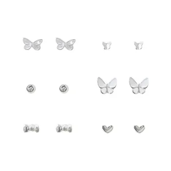 Asia Star Alloy Stud Earrings Women's