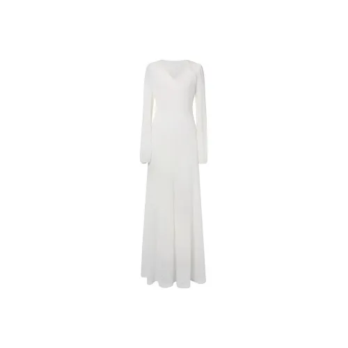 AFGGD Long Sleeved Dresses Women's White