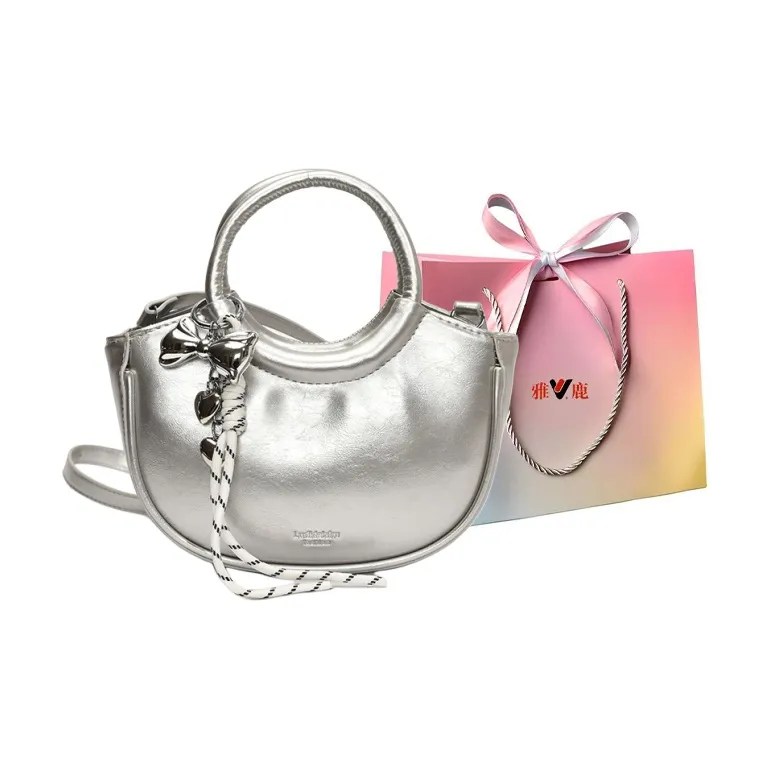 Yalu PU Shoulder Bag, Crossbody Bag, Handbag Regular Women's Silver/Black/Pink/Blue/White-0