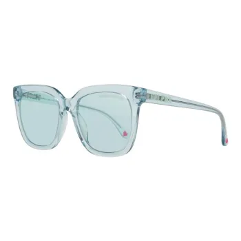 Victoria's Secret Irregular Shape Sunglasses Unisex Cyan
