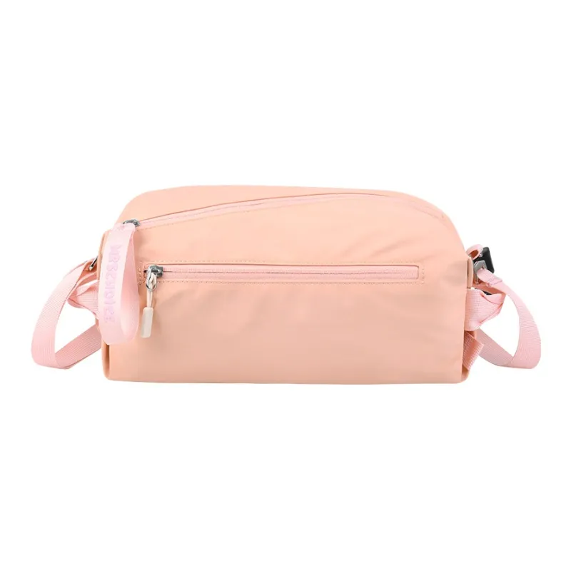YOME Polyester Crossbody Bag Unisex Ecru/Ink Black/Lithospermum Pink-9