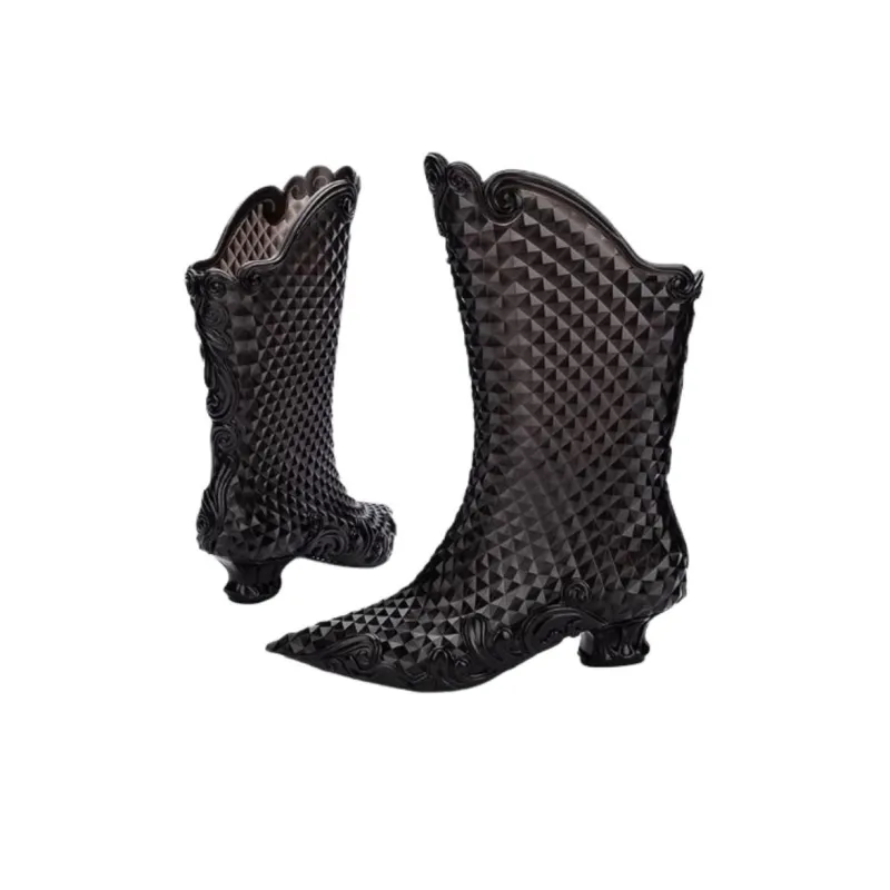Y.PROJECT x MELISSA Ankle Boots 4cm Women's Black-2