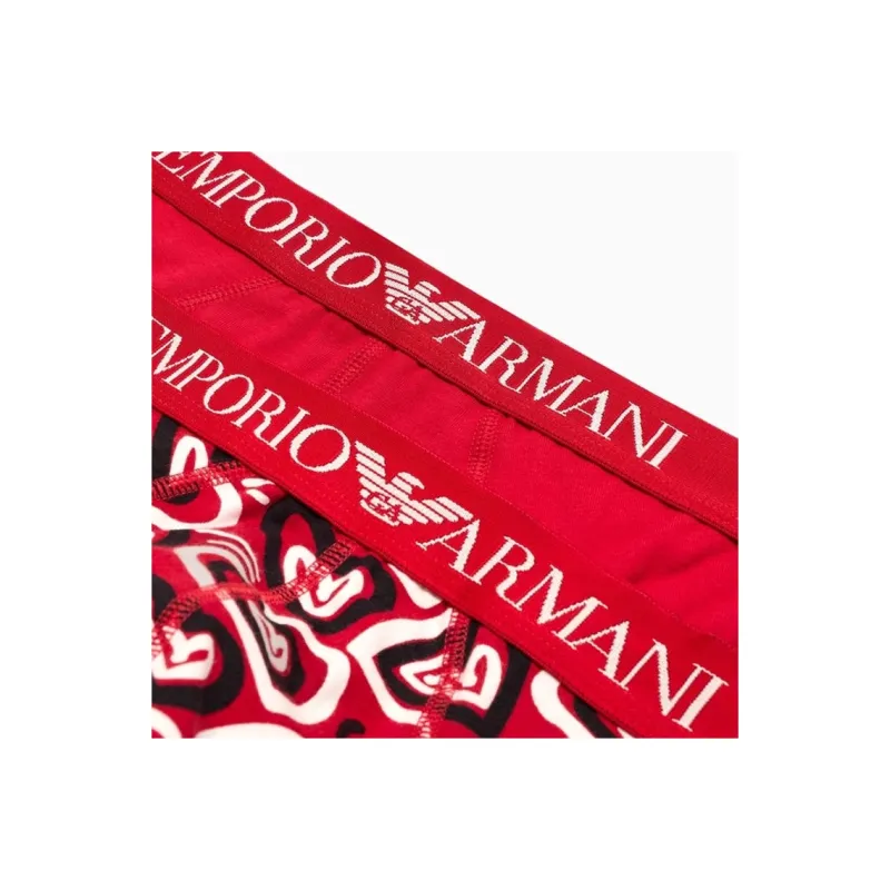 EMPORIO ARMANI SS25 Underpants Men's 2 Pack Red-1