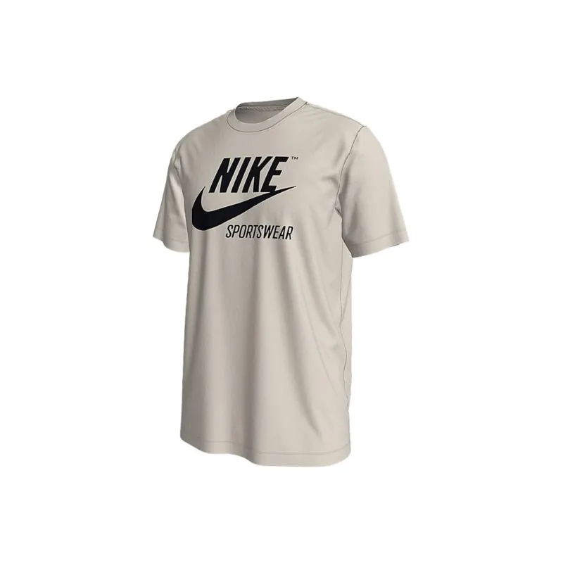 Nike T Shirts Men Gray White-0
