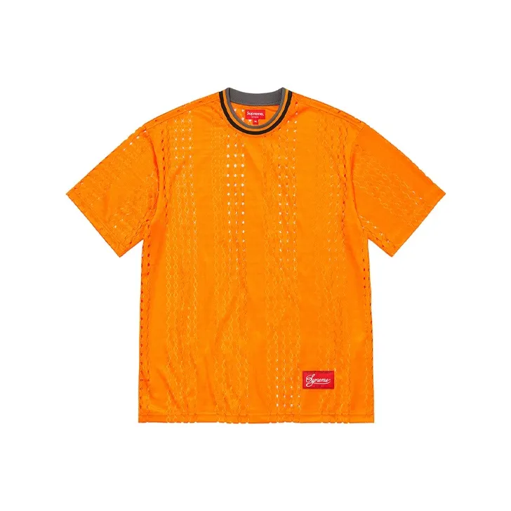 Supreme Perforated Stripe Warm Up Top-6