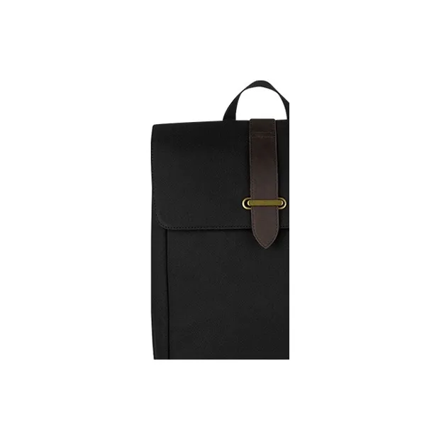 KNOMO Canvas Backpack Regular Unisex Black-2