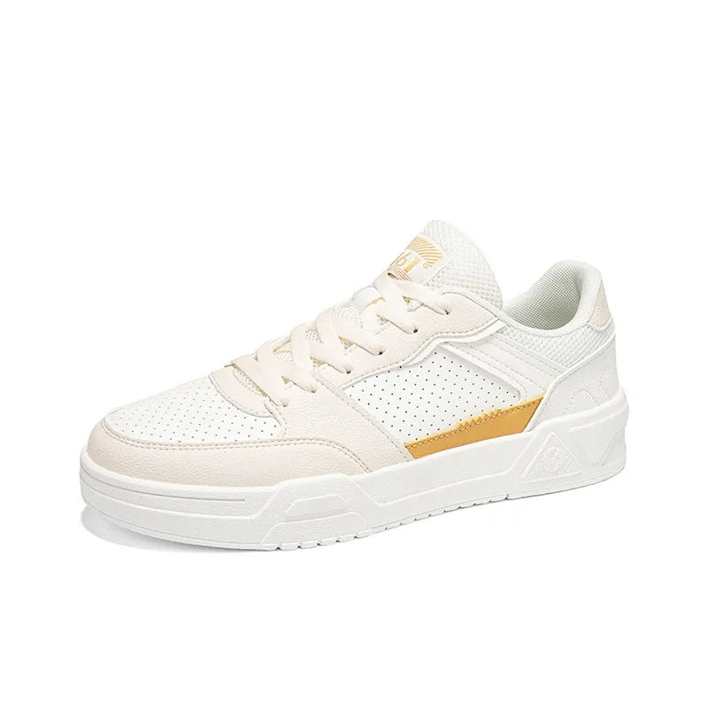 361° Anti Slip And Wear Resistant Breathable Low Top Skateboard Shoes Men's Feather White Lotus White-2