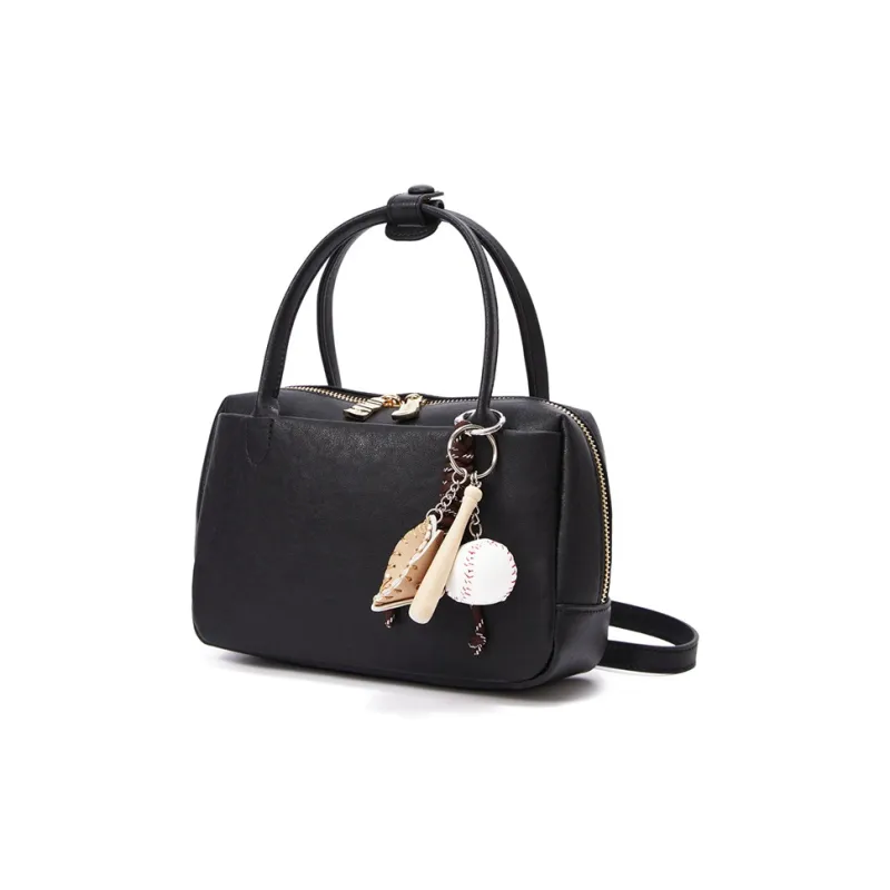 RED DRAGONFLY Cow Leather Handbag Unisex Black-1