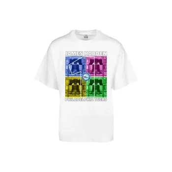NBA Drop Shoulder Sleeve T-Shirt Unisex White