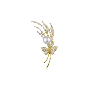 JAY Artificial Pearl Brooches Women's