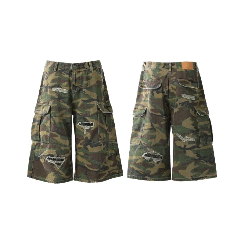 PANDA ADEVIL Cargo Shorts Men's Camouflage-4