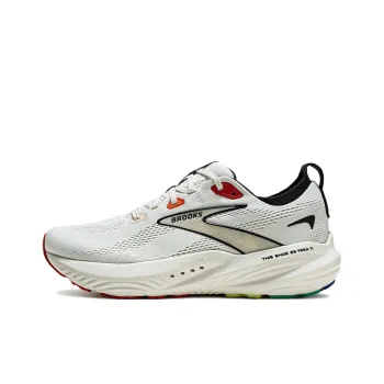 JZD x Brooks Glycerin 22 Cushioning Wear Resistant Low Top Running Shoes Men's White