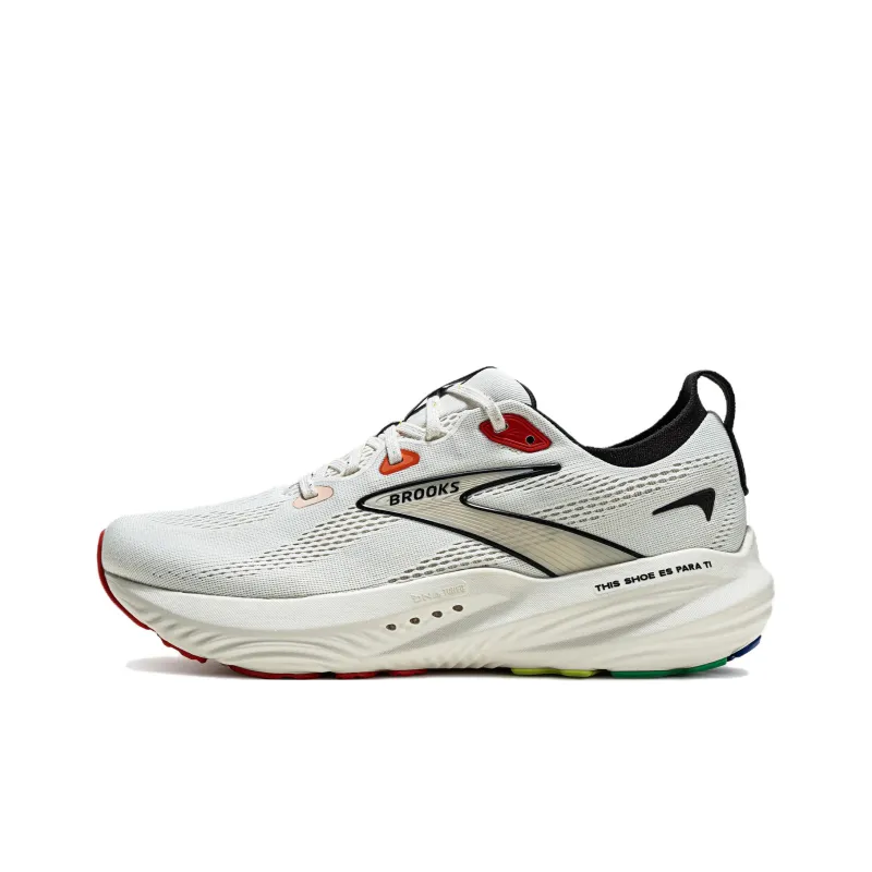 JZD x Brooks Glycerin 22 Cushioning Wear Resistant Low Top Running Shoes Men's White-0