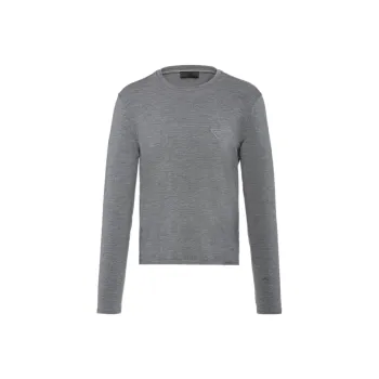 PRADA T-Shirts Men Gray