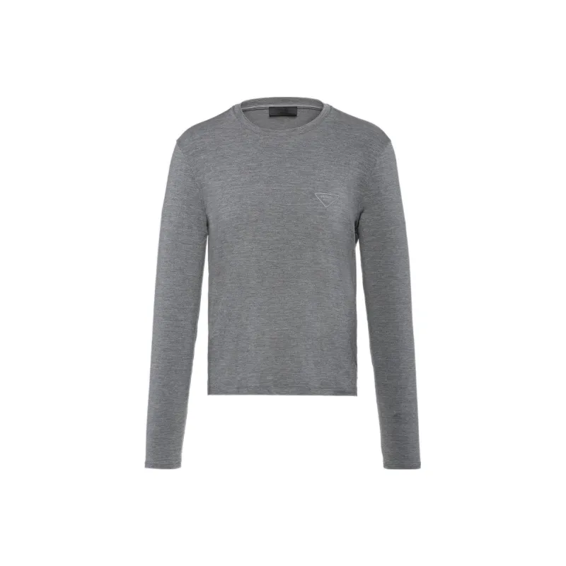 PRADA T-Shirts Men Gray-0