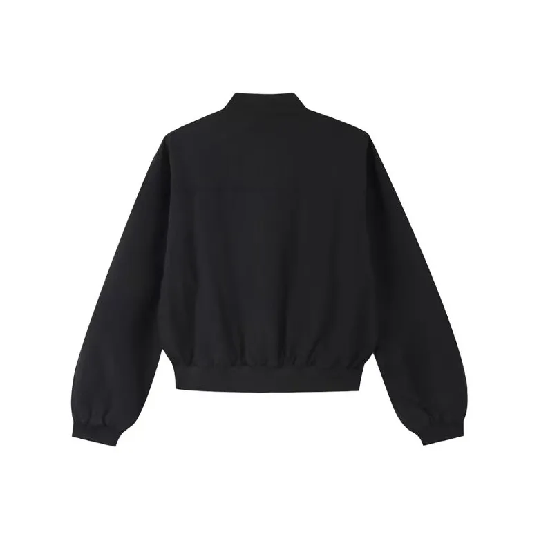 HUINIAN Cropped Coats Women's Black-1