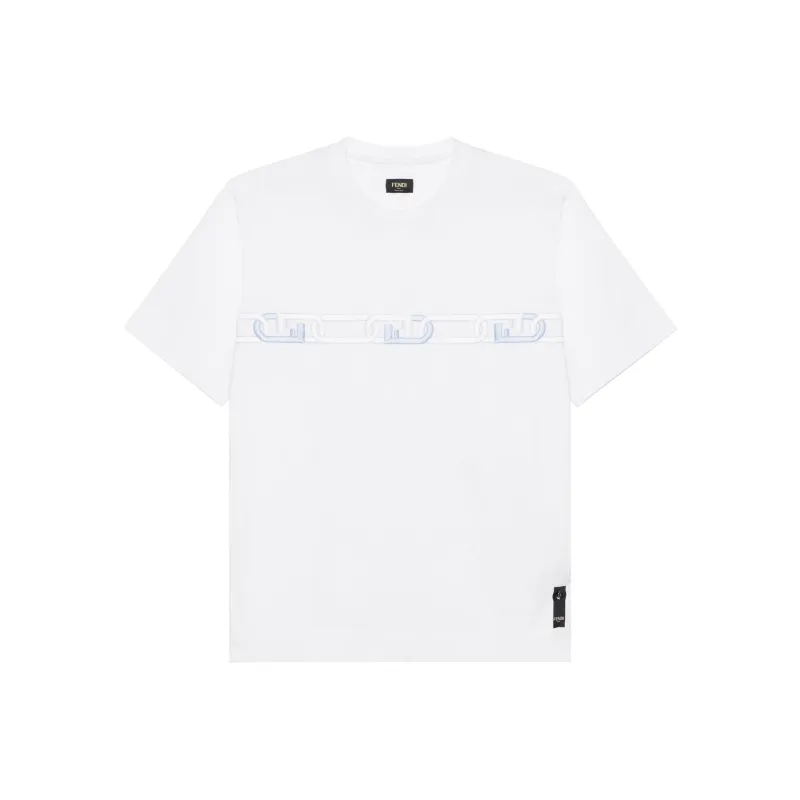 FENDI T-Shirts Men White-0