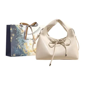 Iman's House PU Handbag Women's Ecru/Light Pink/Light Yellow/Black