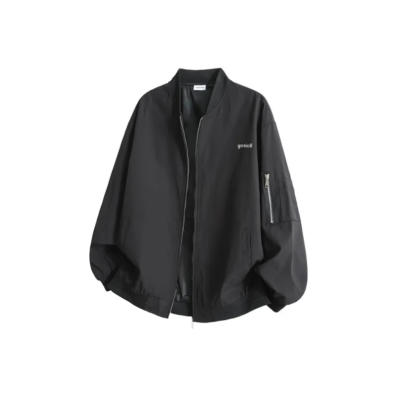 YOSICIL Jackets Coats Unisex Gray-2