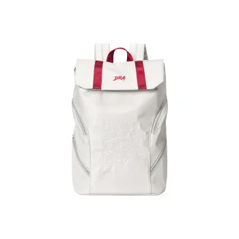DRACONITE Polyester Large Capacity Backpack Regular Unisex Gray Red Stamped