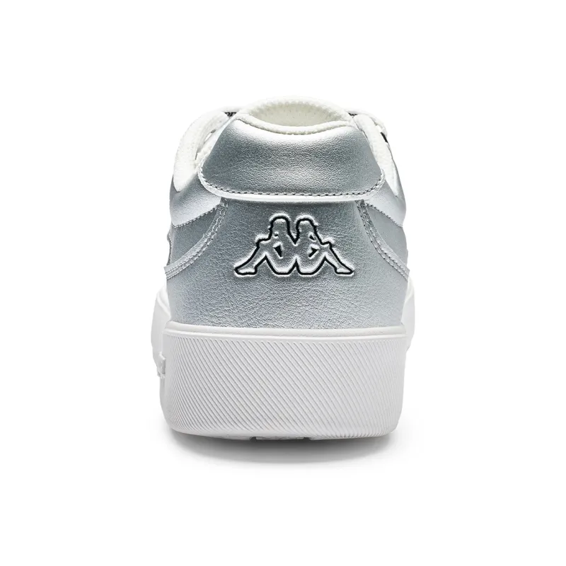 Kappa Back to Back Anti Slip Wear Resistant Low Top Skateboard Shoes Women's Silver-4
