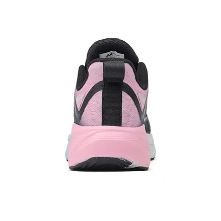 Warrior Cushioning Breathable Lightweight Low Top Casual Training Sprint Running Shoes Women's Black Pink-4