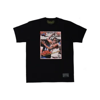 Mitchell & Ness x TIYUHUABAO LIANMINGKUAN Set in Sleeve T Shirt Unisex Black