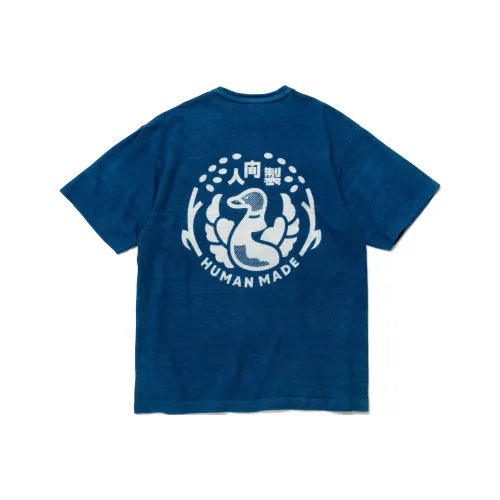 HUMAN MADE Human Capsule Series T Shirt Unisex Blue