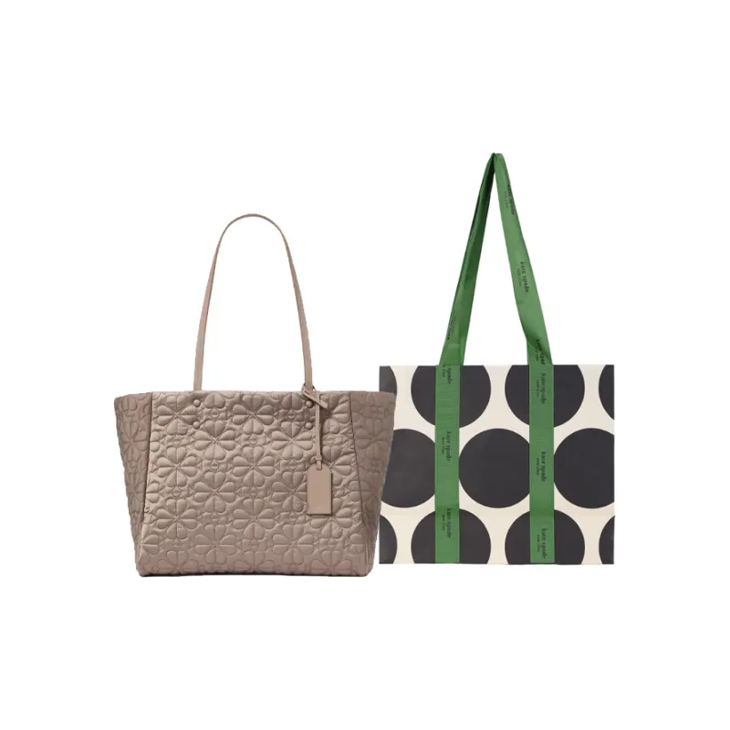 Kate Spade Fabric Tote Bag, Shopping Bag, Handbag, Shoulder Bag Medium Size Women's Urban Gray-5
