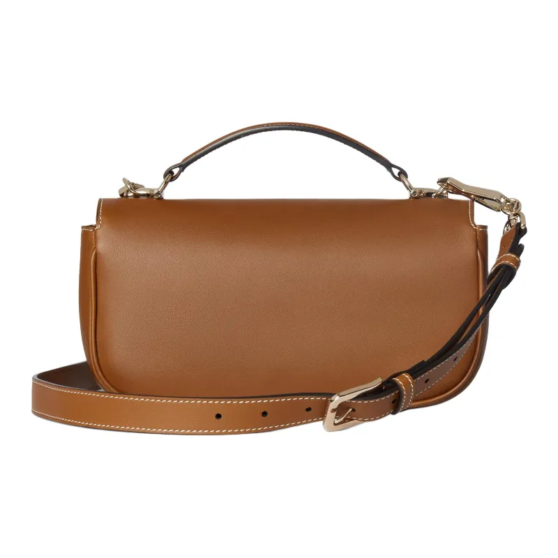 GUCCI Horsebit 1955 Leather Shoulder Bag, Crossbody Bag, Handbag Trumpets Women's Brown-3