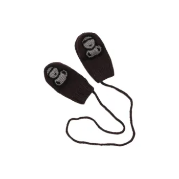 A BATHING APE Wool Knit Gloves Kids' Brown