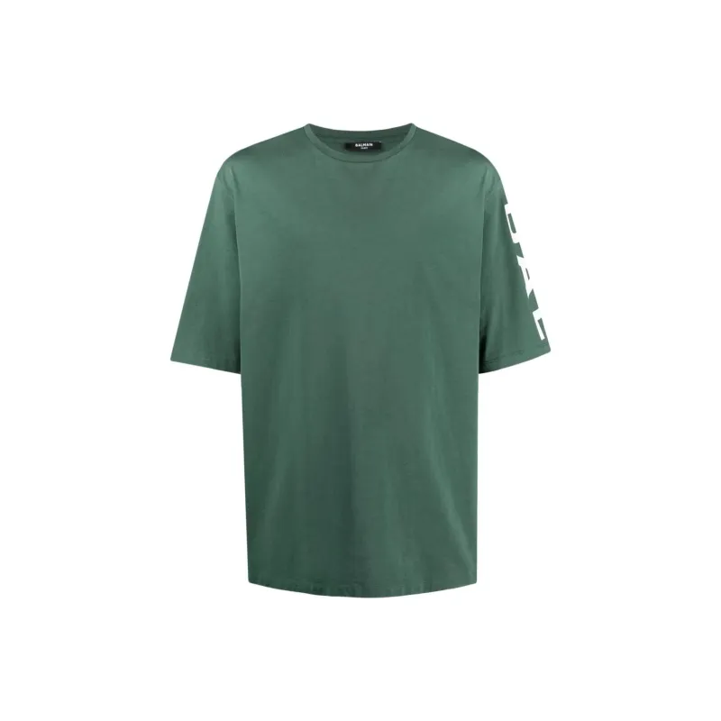 BALMAIN T-Shirts Men Green-0