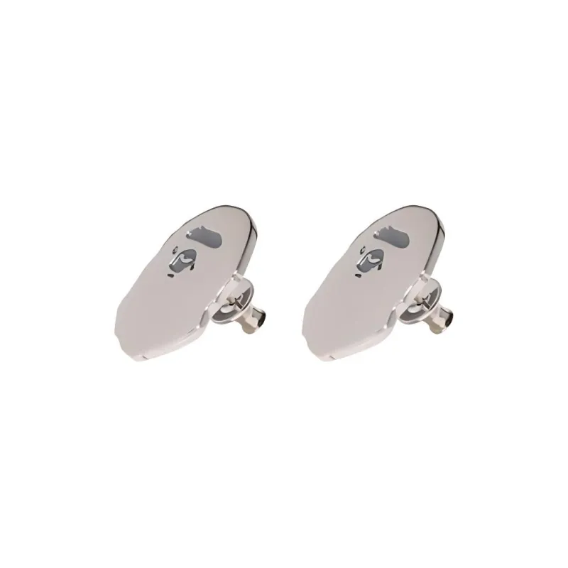 A BATHING APE 925 Sterling Silver Earrings Unisex Silver-1