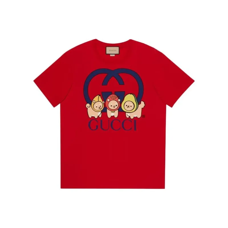 GUCCI T-Shirts Men Red-0