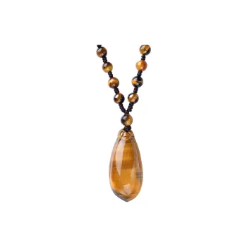 Xiao Tian Tiger's Eye Stone Necklaces Unisex