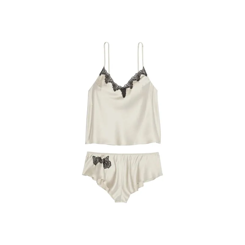 Victoria's Secret Pajama Set Women's Light Focus Beige-0
