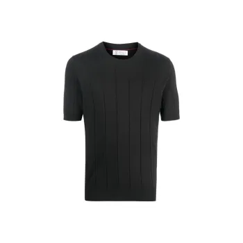 Brunello Cucinelli T-Shirts Men Black