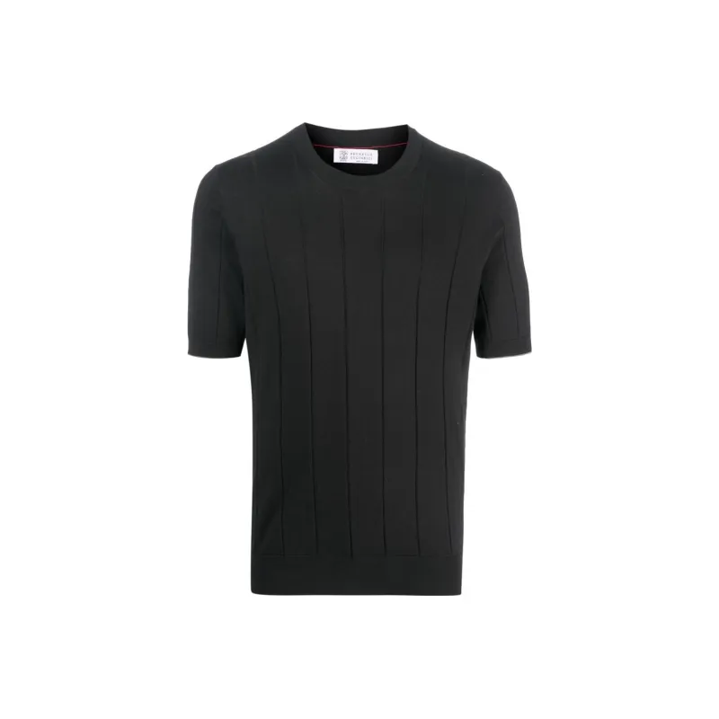 Brunello Cucinelli T-Shirts Men Black-0